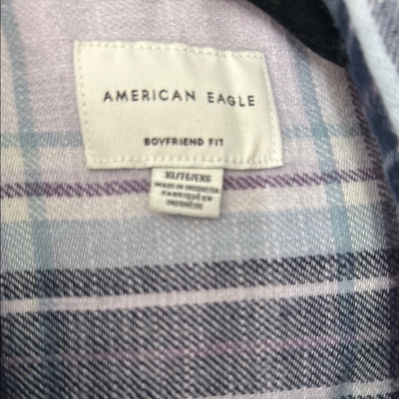 American Eagle Outfitters Plaid Button Down Shirt - Blue and Pink XL - Picture 2 of 3